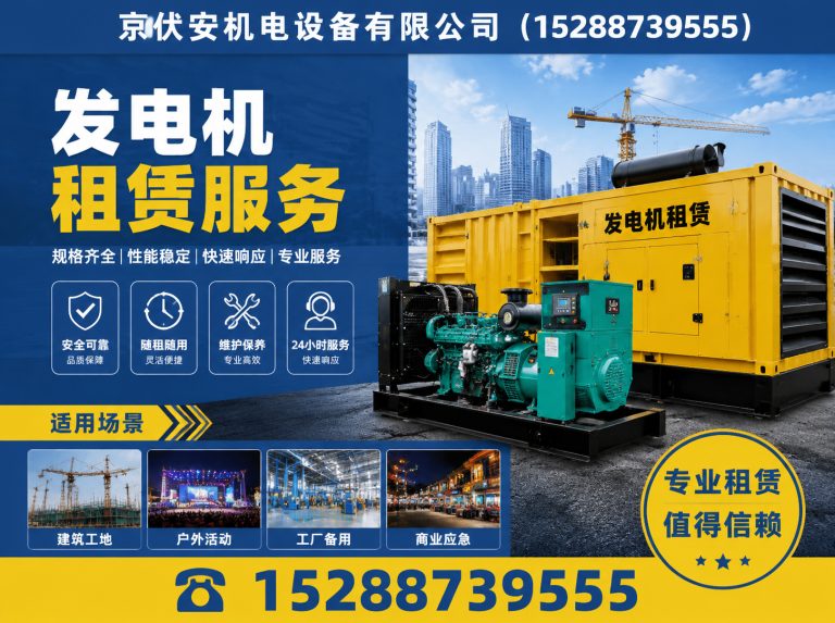 资阳发电机出租展示图